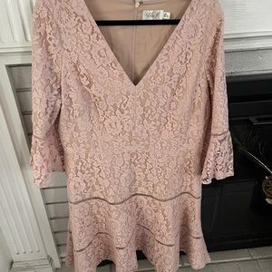 Eliza J Pink Lace Dress size 16
